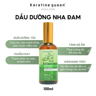 Dầu Dưỡng Tóc NHA ĐAM 100ml Giữ Ẩm Mái Tóc, Bảo Vệ Nuôi Dưỡng Mái Tóc Bị Chẻ Ngọn Với Vitamin E, B5 Keratine Queen