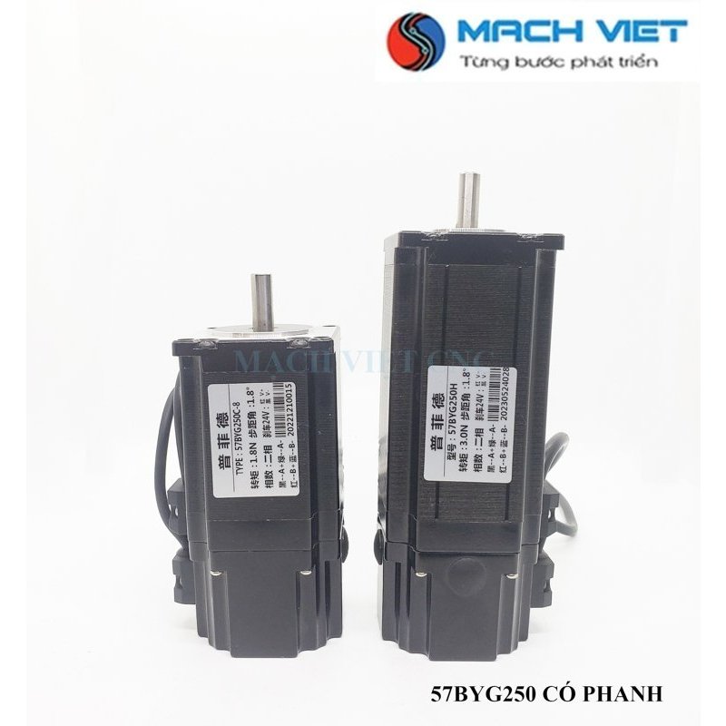Động cơ bước 57 có phanh 57BYG250C / 57BYG250H