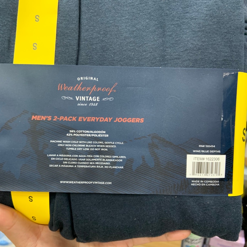 Set 2 quần jogger nam Weatherproof Vintage - EDS Mart