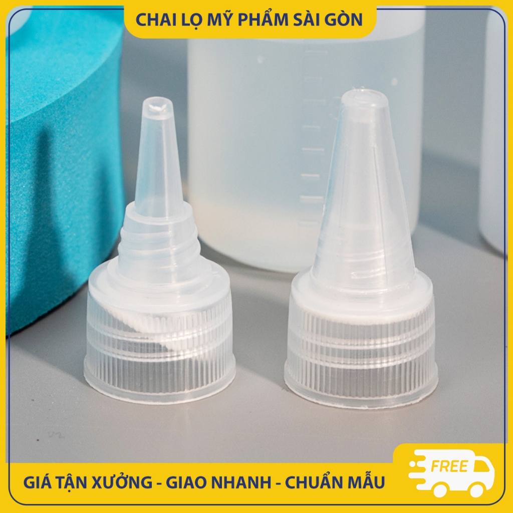 Chai nhựa PET chiết mỹ phẩm, mực xăm, 20ml/ 30ml/ 50ml/ 60ml/ 80ml/ 100ml, chai nhỏ giọt có vạch - BuyOne - BOPE21