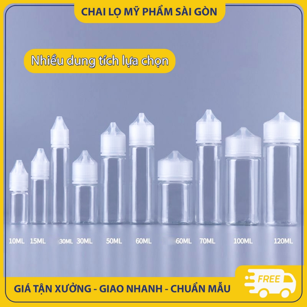 Chai nhựa chiết mỹ phẩm, tinh dầu, 10ml/ 15ml/ 30ml/ 50ml/100ml, chai nhỏ giọt tiện lợi - BuyOne - BOPE18