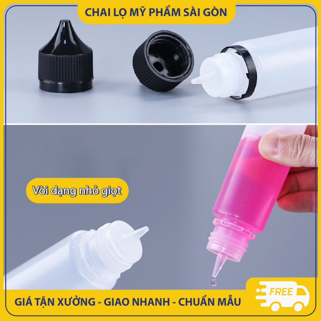 Chai nhựa chiết mỹ phẩm, tinh dầu, 10ml/ 15ml/ 30ml/ 50ml/100ml, chai nhỏ giọt tiện lợi - BuyOne - BOPE18