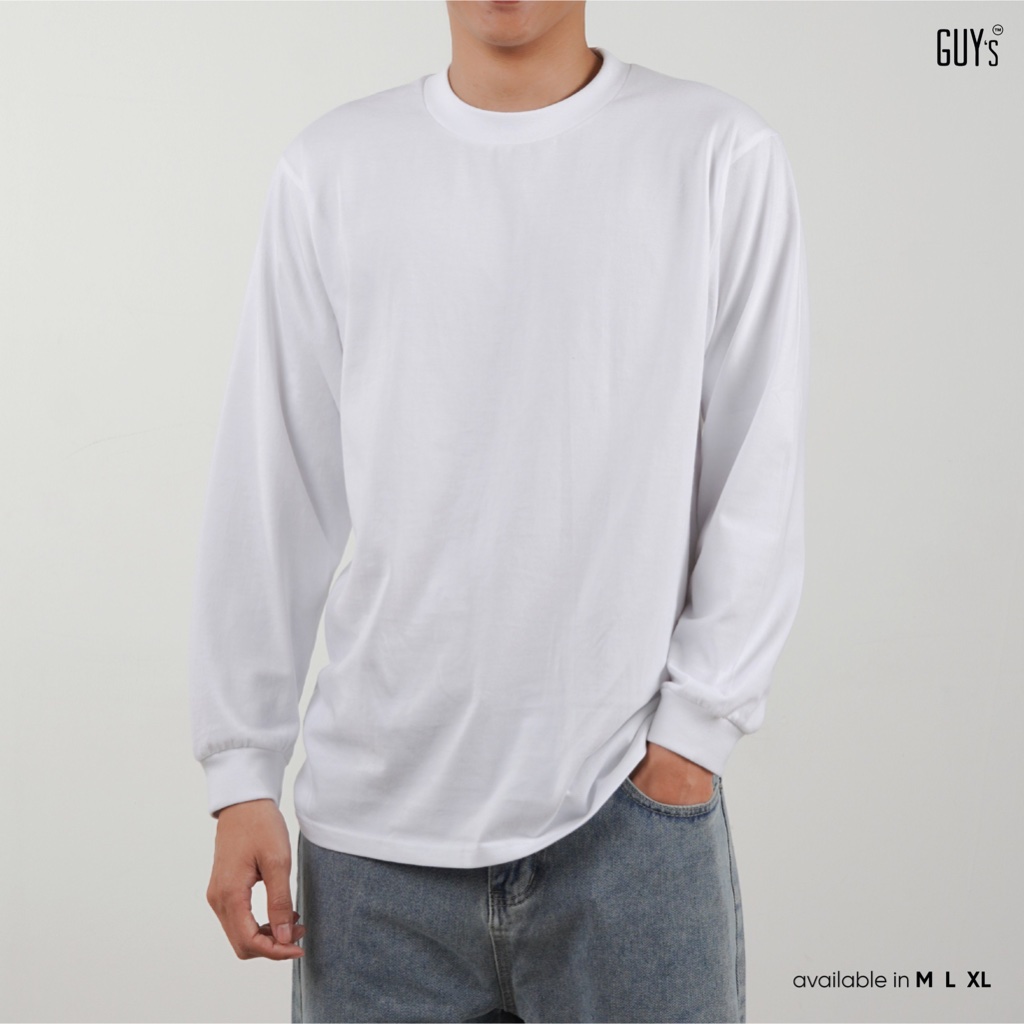 Áo phông dài tay BASIC LONG-TEE GUY's Closet, Họa tối giản thanh lịch, thời thượng