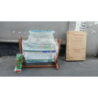 Nôi điện gỗ giường cũi 3 trong 1 cao cấp VieNoi - Loại trung