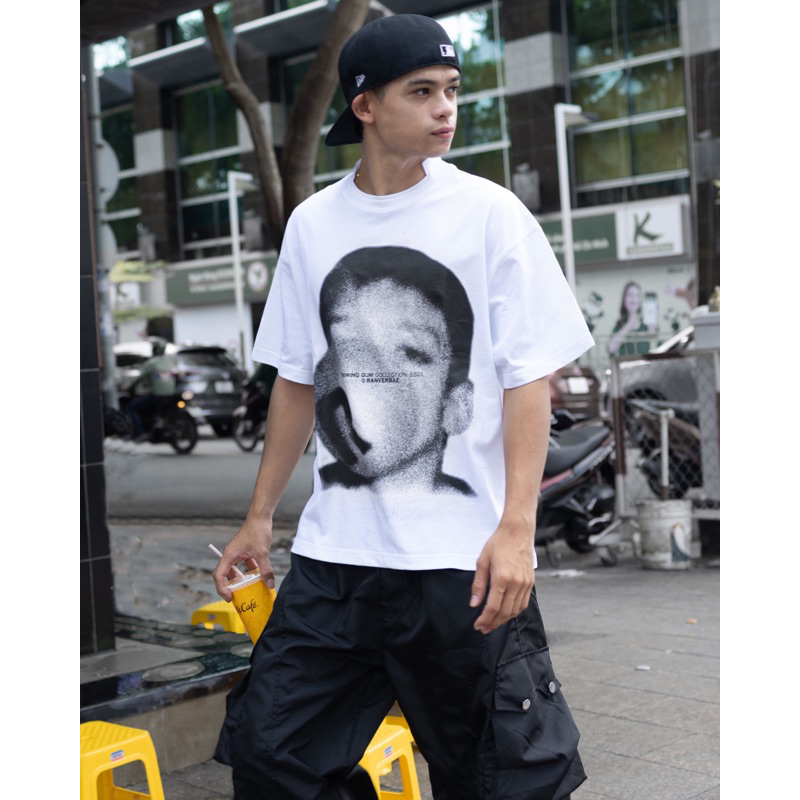 Áo Thun RVB Chewing Gum Boxy T-Shirt White