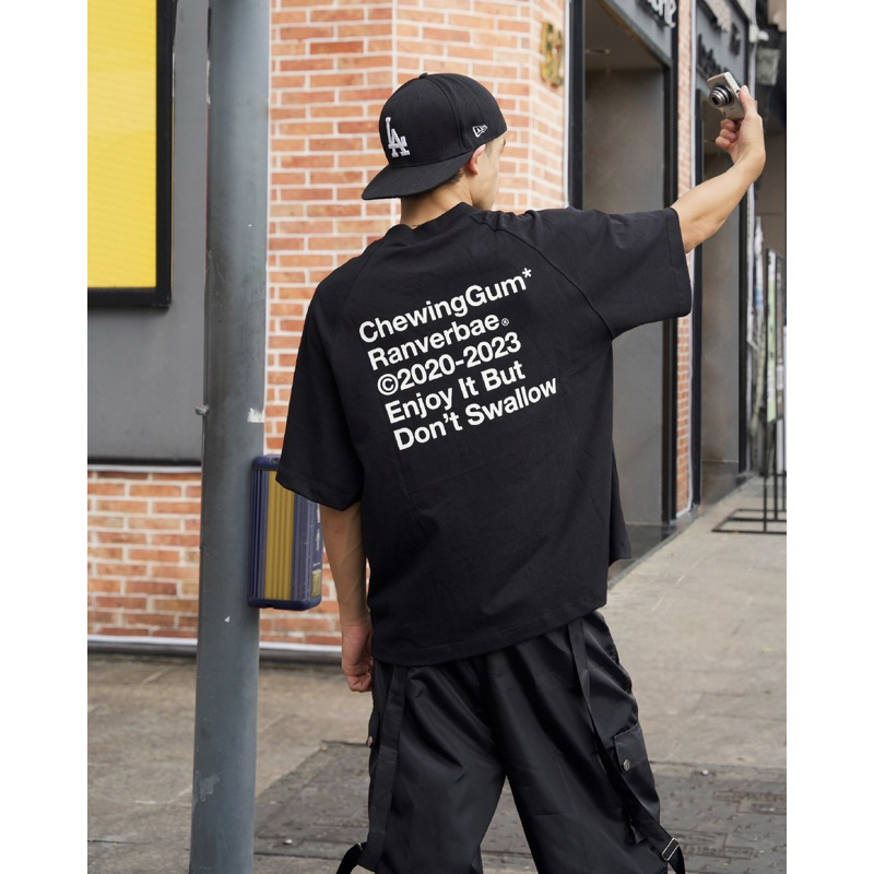 Áo Thun RVB Chewing Gum Boxy T-Shirt Black