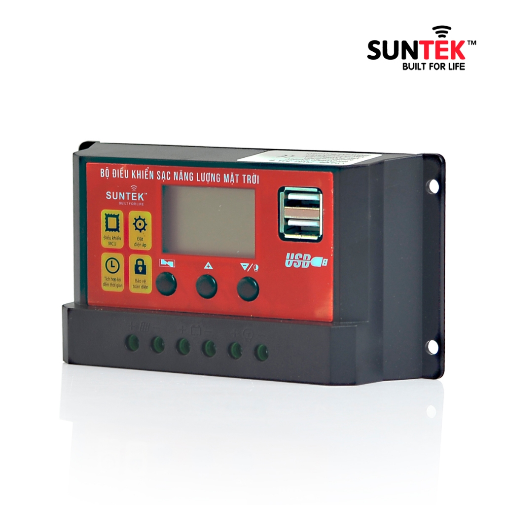 Bộ Điều Khiển Sạc Năng Lượng Mặt Trời 30A SUNTEK Solar Charge Controller - Tối ưu Nguồn điện sạc từ Tấm Pin NLMT