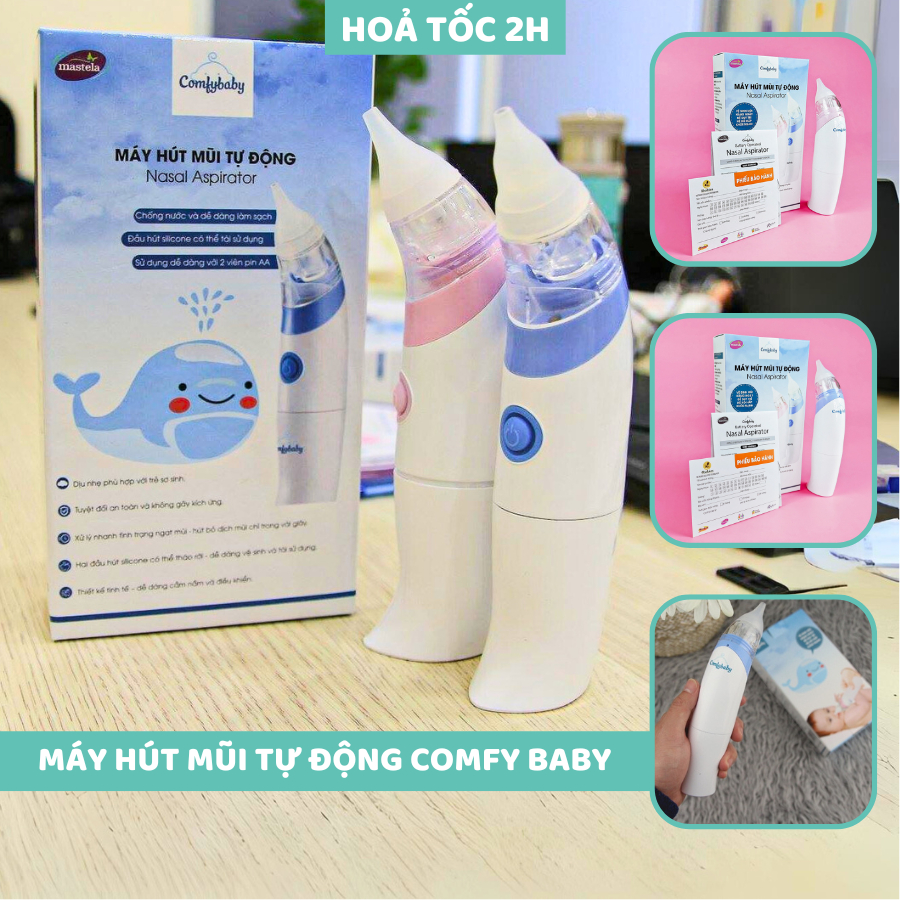Máy hút mũi tự động Comfy Baby đầu hút Silicone mềm mại