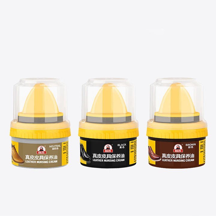 Xi Đánh Bóng Giày Da Làm Bóng Nhanh Đồ Da, Xi Kem Dưỡng Da Có Đầu Mút Hỗ Trợ