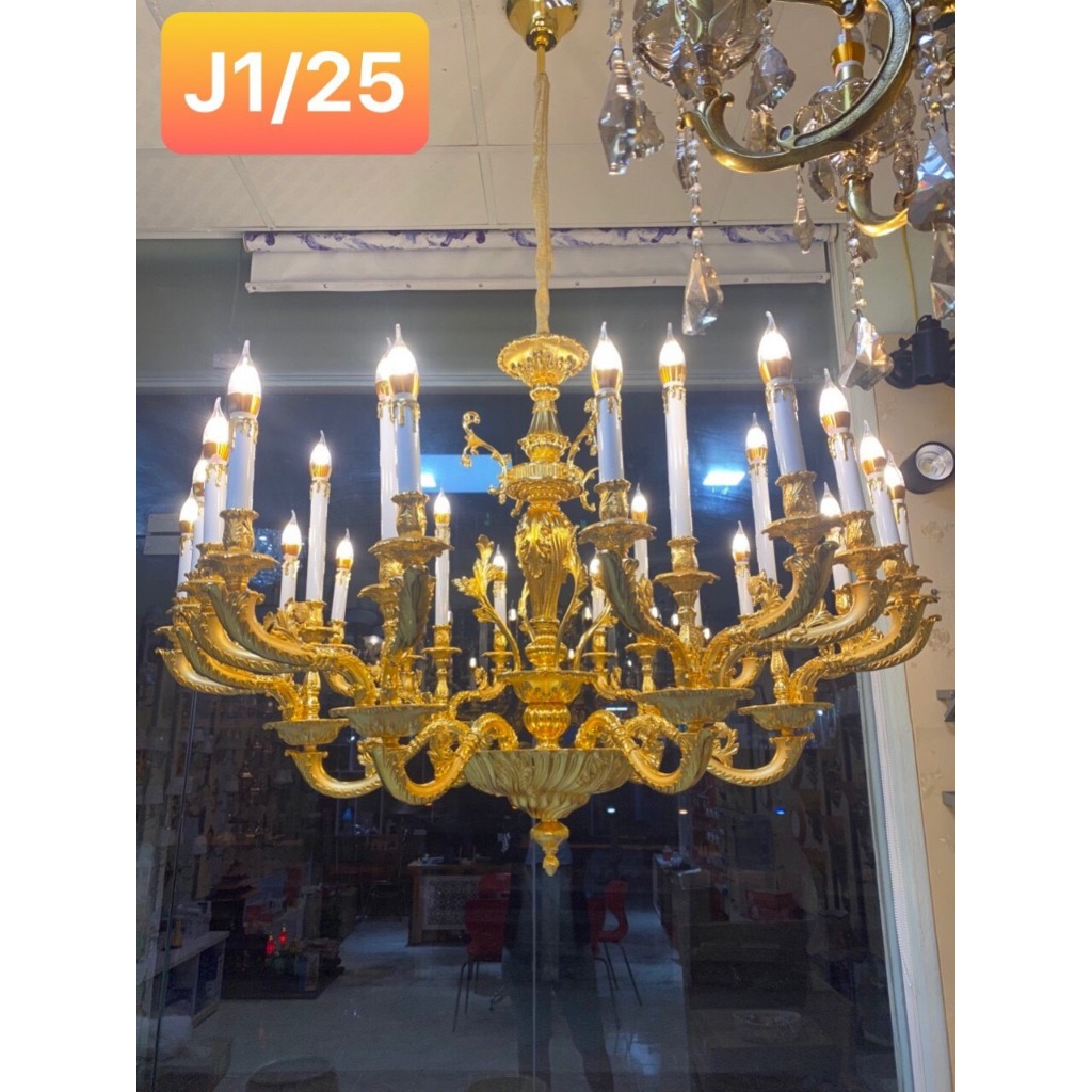 Đèn Chùm Phòng Khách 25 Tay [ chất liệu hợp kim ]