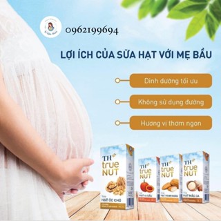 Sữa Hạt TH (True Nut) Hạt Óc Chó/ Hạt hạnh nhân/ Hạt Macca/ Hạt và gấc Lốc 4 Hộp 180ML