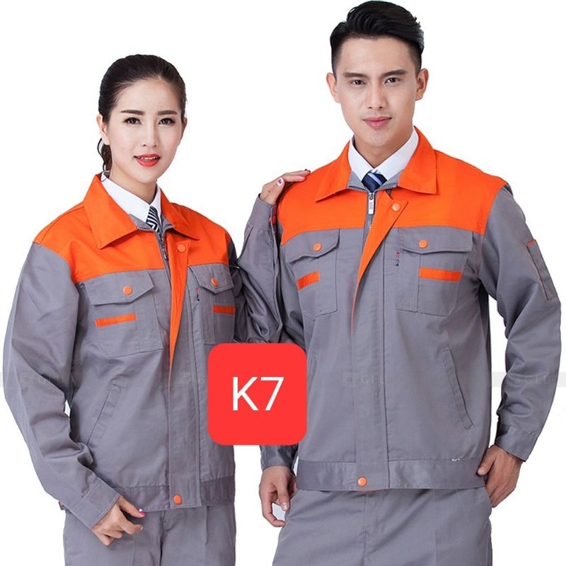 Mẫu kéo khóa Quần áo bảo hộ lao động áo khóa XƯỞNG SẢN XUẤT KHÔNG QUA TRUNG GIAN. vải kaki 3.1 loại dày