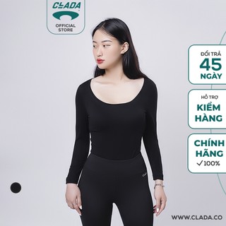 Áo Dài Tay Nữ Cổ Thuyền Cotton Co Giãn 4 Chiều Thương Hiệu CLADA - AE009