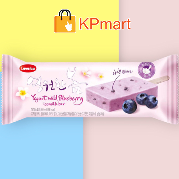 Kem sữa chua việt quất Hàn Quốc Lavelee Yogurt Wild Blueberry Bar 85ML