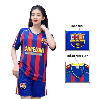 Bộ quần áo bóng đá thể thao cao cấp cổ tim logo thêu - long thanh - c01