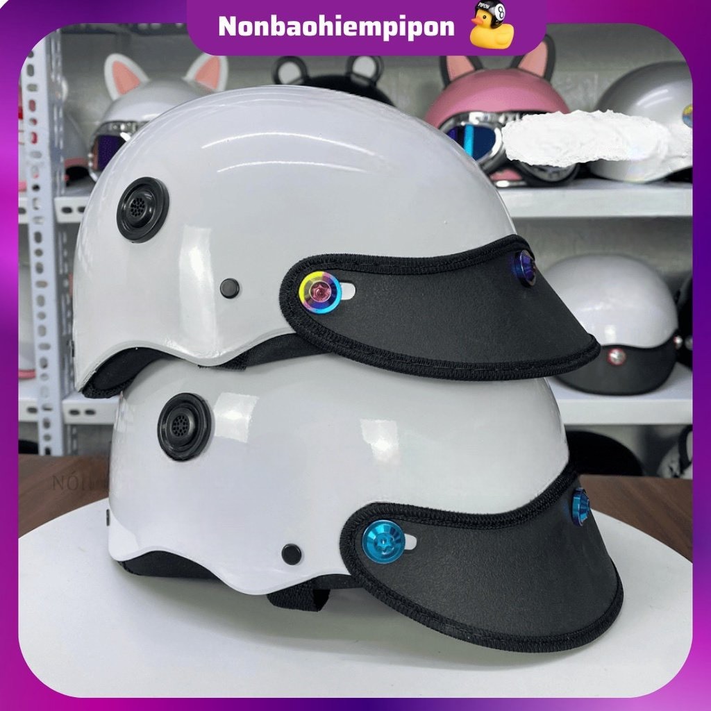 Nón bảo hiểm ốc titan TẶNG TEM BIKER đã kiểm định đạt chuẩn an toàn giao thông bảo hành 1 năm , nón gắn ốc titan salaya