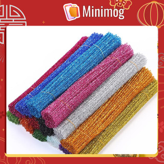 SET 100 dây kẽm KIM TUYẾN làm đồ trang trí handmade nhiều màu-Phụ kiện trang trí, đế gỗ trang trí cây thông noel MINIMOG
