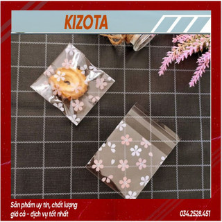 Set 100 Túi đựng bánh cookie/ bánh quy/ trà hoa DÁN MIỆNG nhiều kích thước- Set 100 Túi đựng bánh cookie/