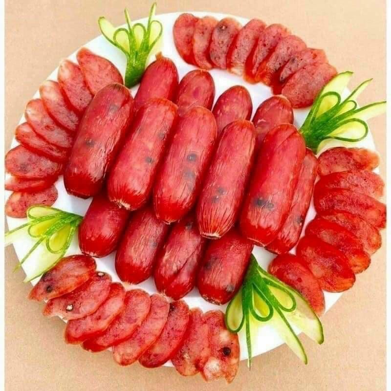 Lạp xưởng Tôm và Lạp xưởng Heo Tiêu Đen ngon 1kg - Hào Ba Bánh