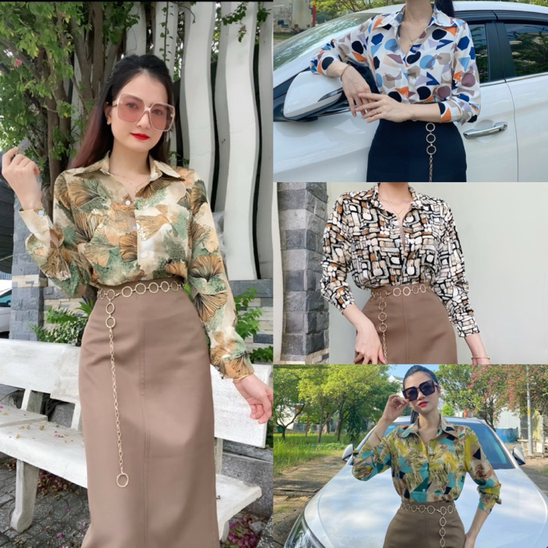 ÁO SOMI TAY DÀI MANGO LỤA XỊN XÒ - SHOP LINH TRANG