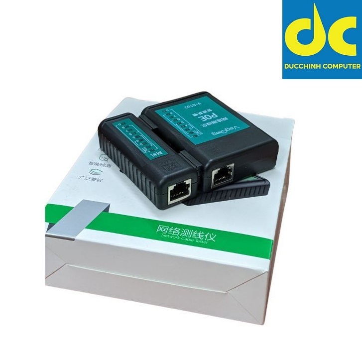 Máy test mạng RJ11, RJ12, RJ45 POE V-E102 hàng nhập khẩu chính hãng Veggieg