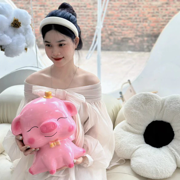 Lợn/Heo Đất thiên thần cánh tiên thạch cao size khủng siêu xinh hot hit mẫu mới MINHKHOI SHOP