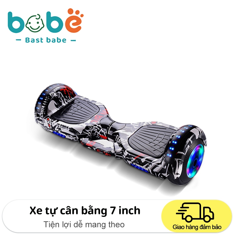 Xe cân bằng kèm sạc nhanh, đồ bảo hộ Thời gian sử dụng lâu+Phát nhạc+Đèn LED siêu ngầu +Động cơ Bảo hành 12 tháng