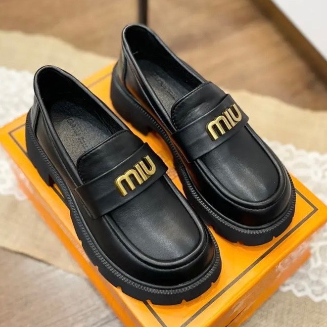 Giày Loafer nữ đế dày fullbox PD-L014/Miu2 cao cấp - Giày Lười tiệm sang xinh