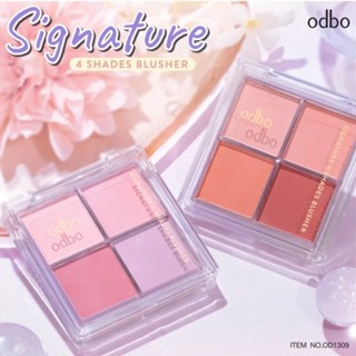 Phấn Má Hồng 4 Ô Odbo Signature 4 shades bluscher OD1309