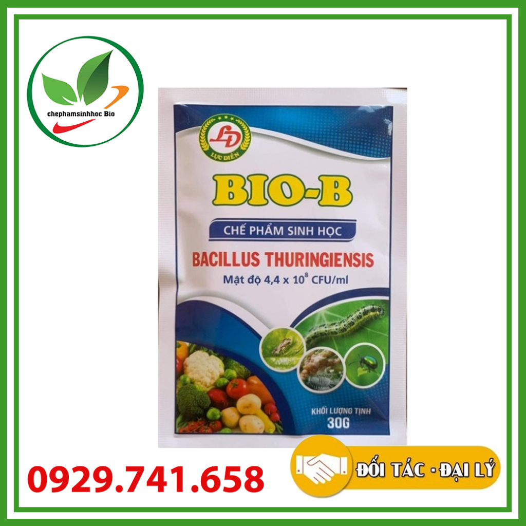 Chế phẩm sinh học diệt côn trùng sâu bọ trên cây trồng Bio-B. Gói 30gr