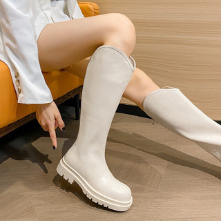 Bốt đùi nữ chất da đẹp dáng cổ V cao cấp
