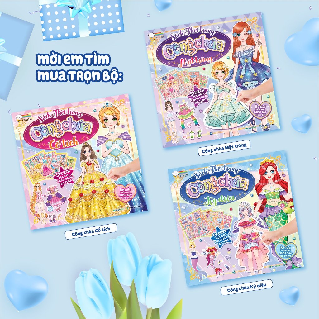 Sách Thời Trang Công Chúa Kỳ Diệu  - Sách tương tác thay đổi trang phục công chúa