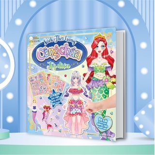 Sách Thời Trang Công Chúa Kỳ Diệu (4 trang Stickers) - Sách tương tác thay đổi trang phục công chúa  - MGB