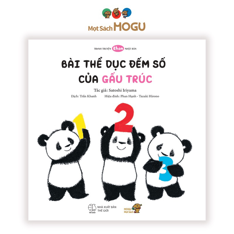 Sách Ehon Nhật Bản cho bé 1-3 tuổi - Bài thể dục đếm số của gấu trúc