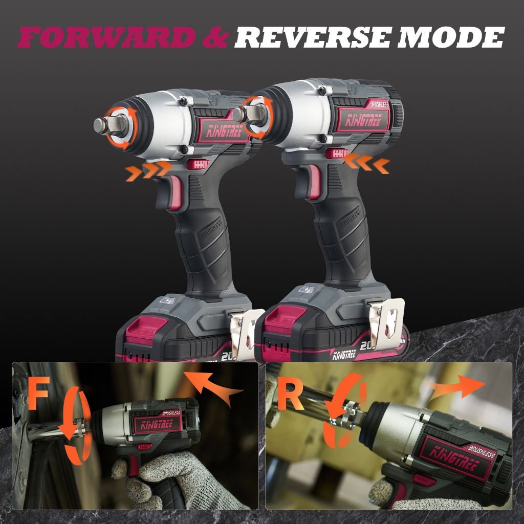 Kingtree 20V Cờ lê tác động  300N lê tác động điện không dây Tua vít Máy