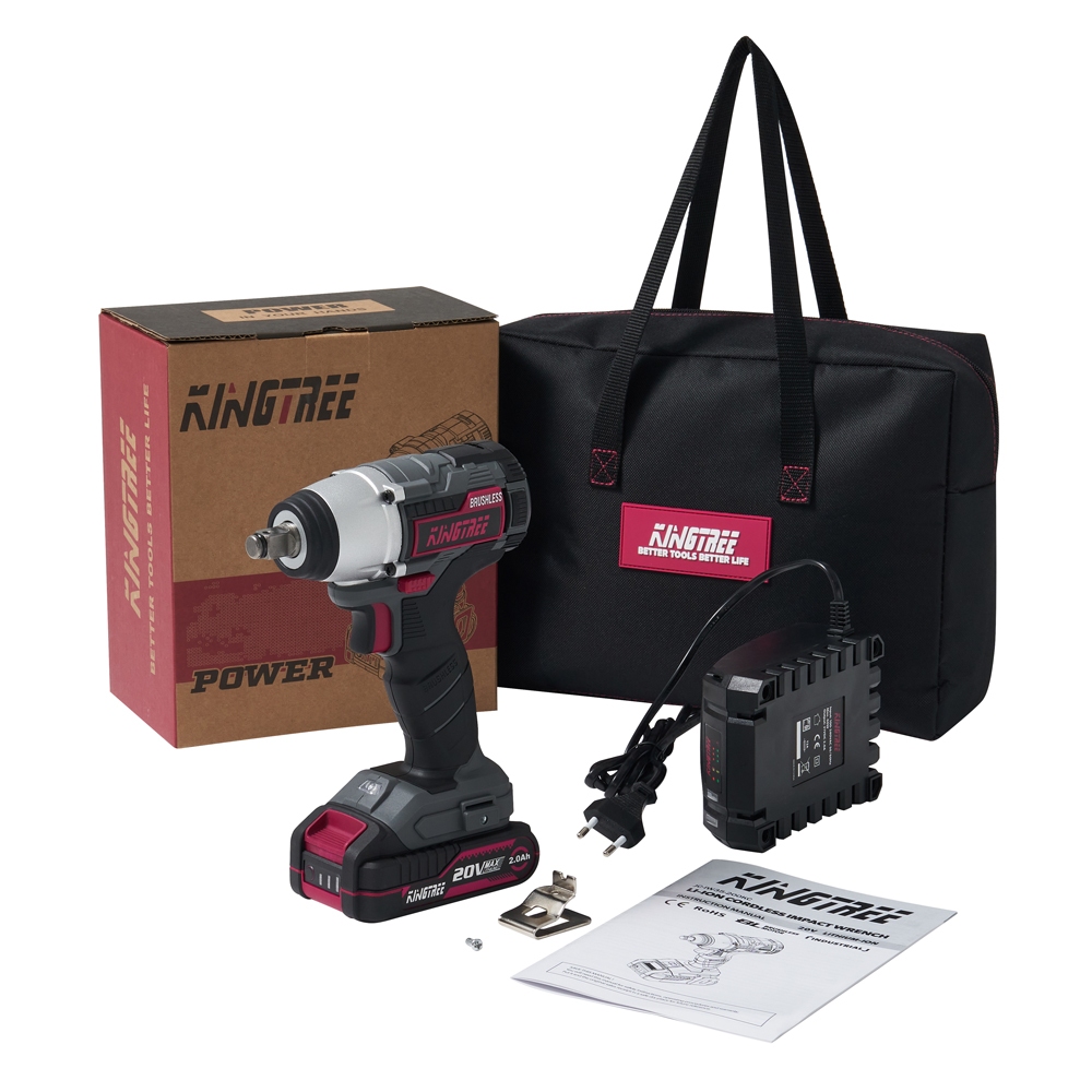Kingtree 20V Cờ lê tác động  300N lê tác động điện không dây Tua vít Máy