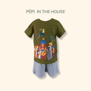 Bộ quần áo THUN NGẮN Samsoo thông dụng dễ mặc, năng động cho bé trai - Quần áo trẻ em PÉPI IN THE HOUSE