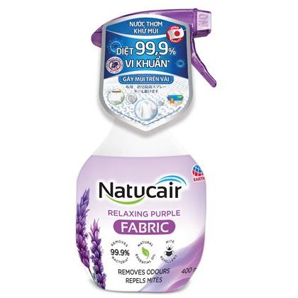 Nước thơm xịt vải khử mùi Natucair Hương Lavender diệt con mạt bụi ngừa vi khuẩn gây hại/ngứa cho da giúp nệm/vải