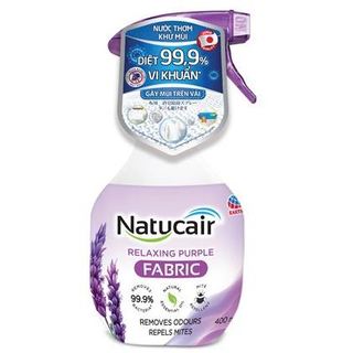 Nước thơm xịt vải khử mùi Natucair Hương Lavender diệt con mạt bụi ngừa vi khuẩn gây hại/ngứa cho da giúp nệm/vải