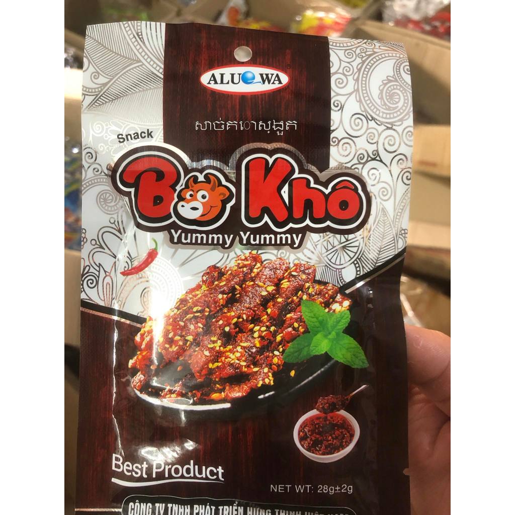 Combo 10 gói Snack Bò Khô Thơm Cay