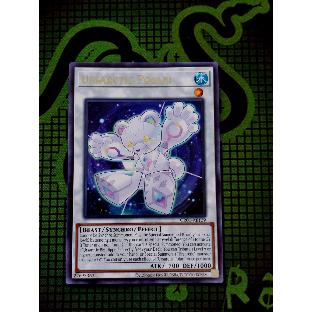Thẻ Bài  Yugioh Monster Ursarctic Polari  CR01-AE129