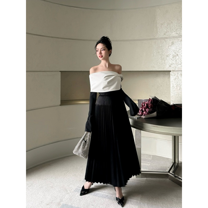 SÉT ÁO + CHÂN VÁY DẬP LY - J05331