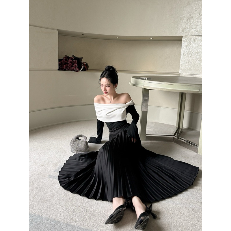 SÉT ÁO + CHÂN VÁY DẬP LY - J05331