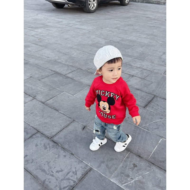 Bộ mickey áo đỏ cho bé