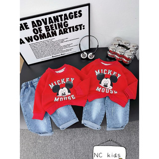 Bộ mickey áo đỏ cho bé