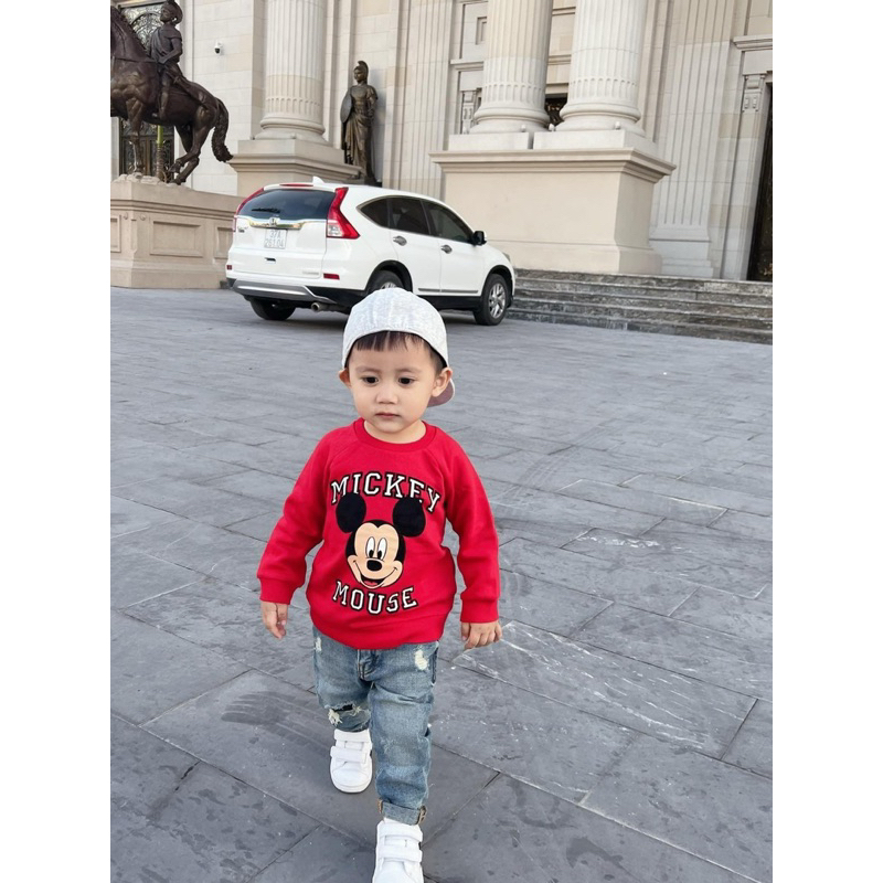 Bộ mickey áo đỏ cho bé