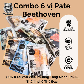 Combo 6 vị Pate Beethoven cao cấp cho chó mèo