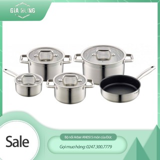 Bộ nồi arber an05i 5 món có chảo của đức