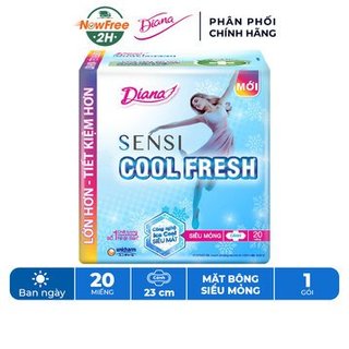 [20 miếng] Diana Sensi cool Fresh mỏng cánh 20 miếng