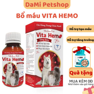 Bổ máu, kích thèm ăn cho chó mèo - vita hemo lọ 100ml